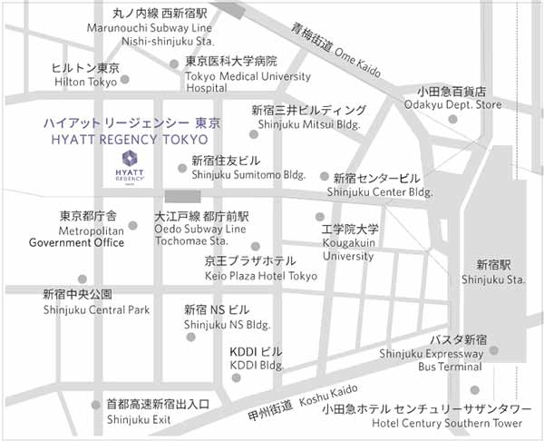 ハイアット リージェンシー 東京 アクセス